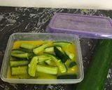 A picture of step 3 of Pickled Cucumber.