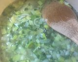 A picture of step 2 of Potato and leek soup - vegan.
