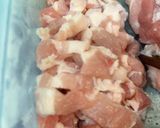 Hình bước làm 1 của món Bánh ít mặn nhân tôm thịt kiểu Huế