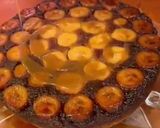 A picture of step 9 of Upside down caramelised banana cake.