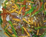 A picture of step 2 of Chinese fried rice.
