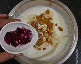 A picture of step 3 of Shahi Banana Raita.