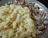 A picture of step 2 of Noodles beef cutles💝💝.