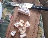 Foto del paso 2 de la receta: Fainá de queso brie y morrón rojo, verde🫑🧀
