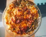 A picture of step 4 of Dum aloo biryani.
