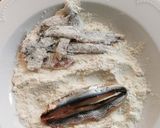 Foto del paso 2 de la receta Pincho de Boquerones fritos con Pimiento verde asado