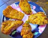 A picture of step 4 of Pumpkin Flower Fritters.