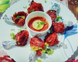 A picture of step 8 of Chicken Lolipop.