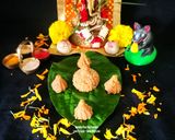 A picture of step 5 of Wheat Flour Semolina Churma Ladoo-Modak - Ganesh Chaturthi Special - Authentic Taste Of Gujarat.