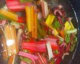 A picture of step 1 of Swiss chard stems moutabbal/Dip.