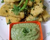 A picture of step 8 of Das special Vati dal khaman.