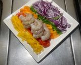 A picture of step 2 of Shrimp Fajitas 🍤.