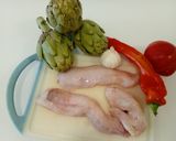 Foto del paso 1 de la receta: Arroz integral caldoso de rape y alcachofas