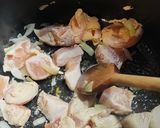 Une image de l'étape 3 de Poulet coco Curry au cookeo.
