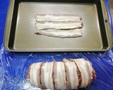 รูปขั้นตอนการทำที่ 6 ของ หมูสับสอดไส้ชีสและพริกเม็กซิกันห่อเบค่อน คีโต