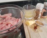 A picture of step 1 of Ginger and lemon turkey (or chicken).
