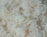 A picture of step 7 of Dal gosht with Zeera rice.