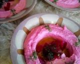 A picture of step 2 of Pink Beet Hummus.