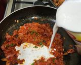 A picture of step 7 of Chicken tofu curry.