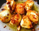 A picture of step 1 of Chilli Paneer.