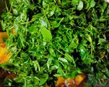 A picture of step 3 of Methi Sabji.