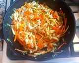 Foto del paso 4 de la receta: Fetuccini o cinta gruesa, salteado con vegetales. #Mercado