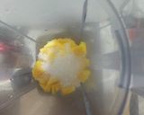 A picture of step 2 of Totapuri mango with sago and chia seeds Milk custard pudding.