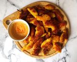 Hình bước làm 2 của món Chicken Chips - Ức Gà Chiên Giòn