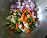 A picture of step 5 of Barley bisi bele bhath.