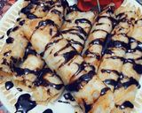 صورة لخطوة 4 من وصفة 🎀 كريب نوتيلا وموز 🍌 من ملوكه 🎀