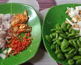 Foto langkah ke 1 dari resep Cumi pete Telur asin 🐙.