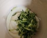 A picture of step 2 of Tzatiki.
