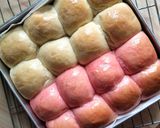 Foto langkah ke 11 dari resep Roti Sobek Merah Putih (Metode Autolisis).
