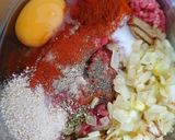 Foto langkah ke 3 dari resep Stuff peppers with Minced Beef and Mashed Potato.
