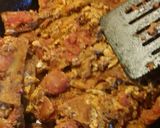 A picture of step 5 of Tex-Mex Migas with Chorizo.