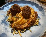 Une image de l'étape 9 de 🍝Pasta 🧄🌶️boulettes 🥩linguine🍜.