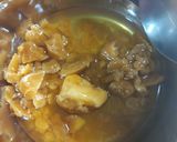 A picture of step 1 of Raw Mango murabba/ khatti meethi chutney.