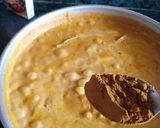 A picture of step 8 of Paneer corn curry.