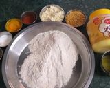 A picture of step 1 of Rajwadi Thali.