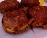 A picture of step 4 of Plantain meat balls.