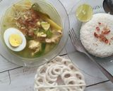 Foto langkah ke 4 dari resep Soto simpel tanpa bumbu uleg seger & cocok untuk balita.
