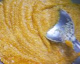 A picture of step 5 of Mango Kesari / mango sheera.