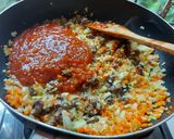 Foto langkah ke 3 dari resep Kentang Panggang Keju Bolognese.