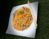 A picture of step 7 of Stir fry spaghetti.
