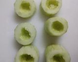 A picture of step 3 of Cucumber cups.