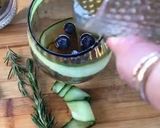 A picture of step 5 of Gin with blueberry & cucumber syrup cocktail.