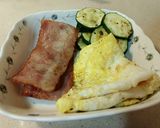 櫛瓜培根玉米蛋夾饃（田家千層夾饃）的食譜步驟3照片