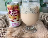 Foto langkah ke 4 dari resep 72. Judul :Es susu kurma selasih.