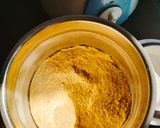 A picture of step 3 of Instant Rajasthani moong dal ka halwa.
