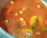 A picture of step 3 of Punjabi Aloo Matar ki subji.